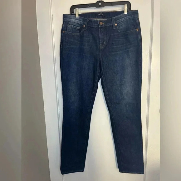 J Brand Aidan Boyfriend Jeans Ringer Wash Dark Blue Denim Sz 29 - Picture 8 of 10